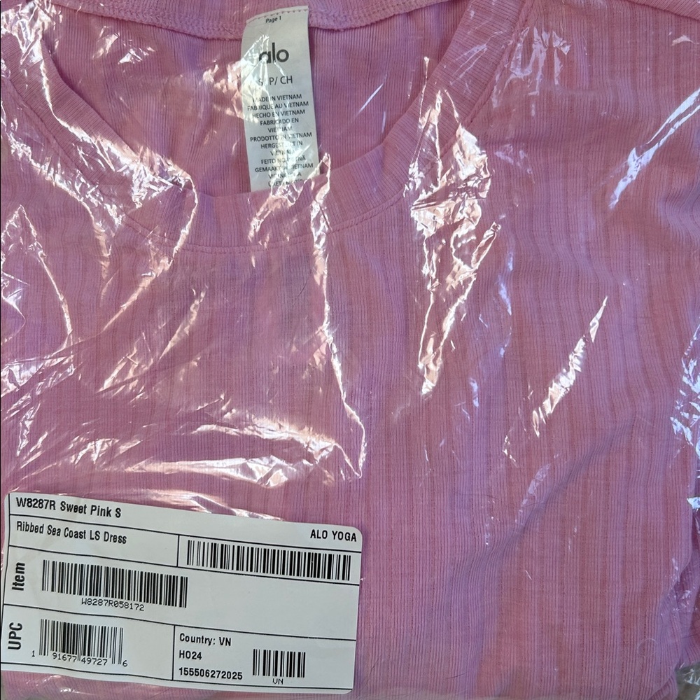 ALO Yoga Ribbed Sea Coast Long Sleeve Dress-NWT!!! - Picture 8 of 11